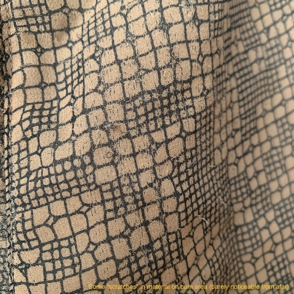 URBAN OUTFITTERS | SLIM DROP CROTCH PANT JOGGERS GEOMETRIC DESIGN LIGHTWEIGHT - Picture 8 of 8